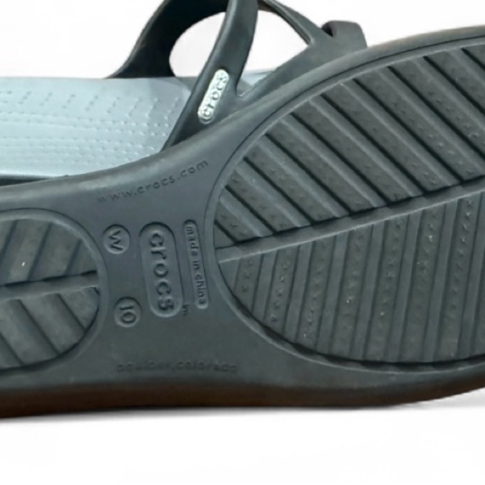 Crocs Women's Sandals Size 10 Black - Picture 7 of 7